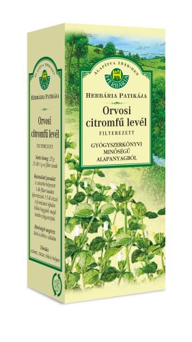 Herbária filterezett orvosi citromfű levél tea 25x1 g