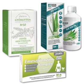   Reflux Trio Csomag – fehér akác tea, aloe vera ital, emésztőenzim