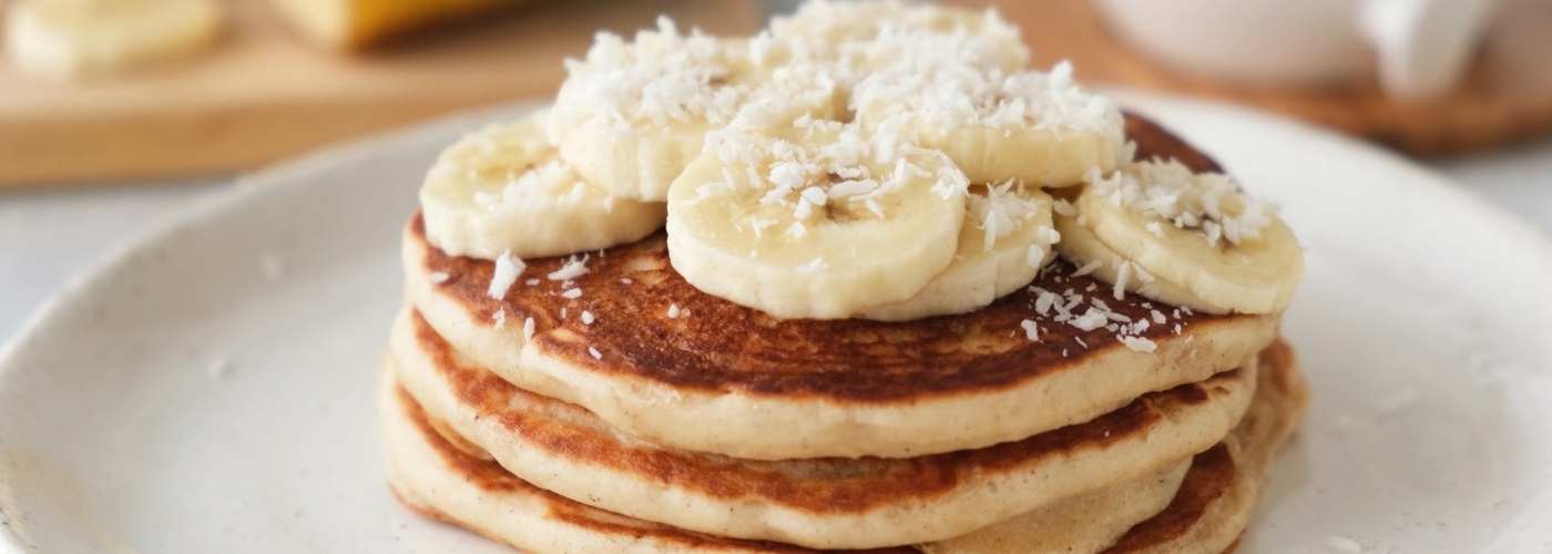 Banános kókuszlisztes palacsinta recept