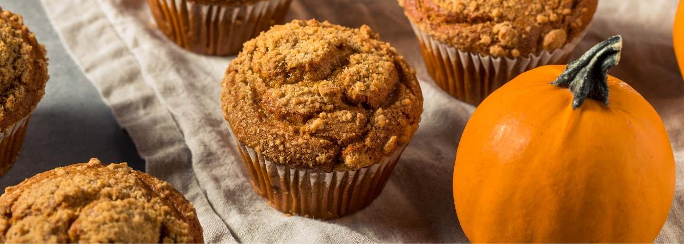 Gluténmentes sütőtökös muffin lisztkeverékkel egészséges őszi desszert